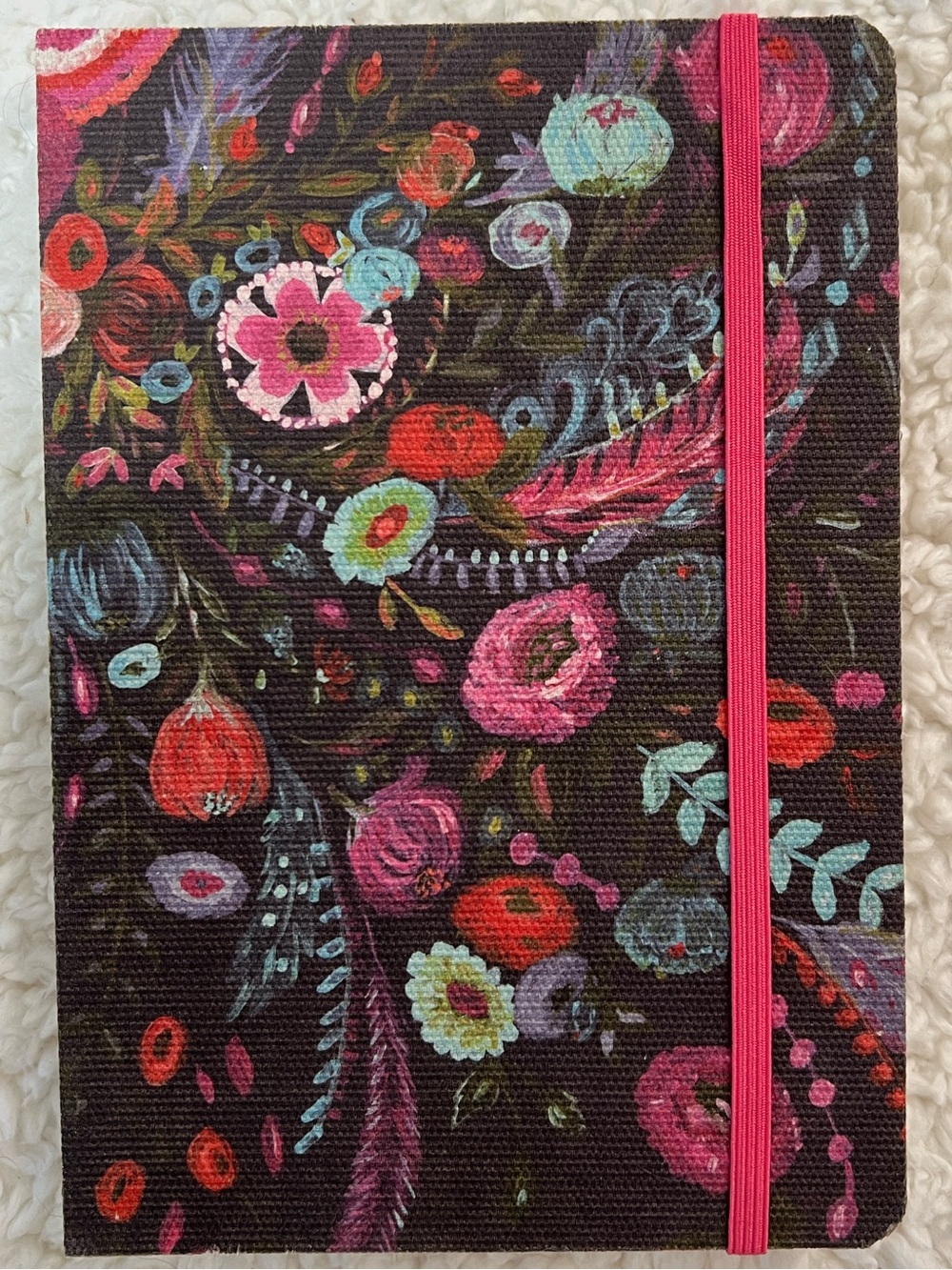 Studio Oh! Floral Canvas DECONSTRUCTED JOURNAL Notebook w/Elastic Closure - Picture 2 of 6